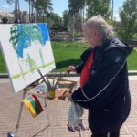 Художник з Литви подякував Карплюку за започаткування в Ірпені художнього пленеру